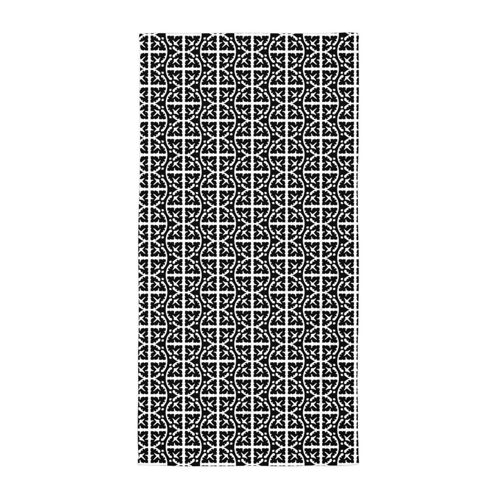 Karbelle Beach Towel - Black and White