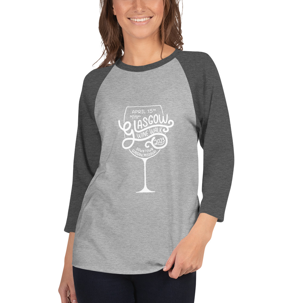 Glasgow Chamber of Commerce 2023 Wine Walk - 3/4 sleeve raglan shirt - Image 5