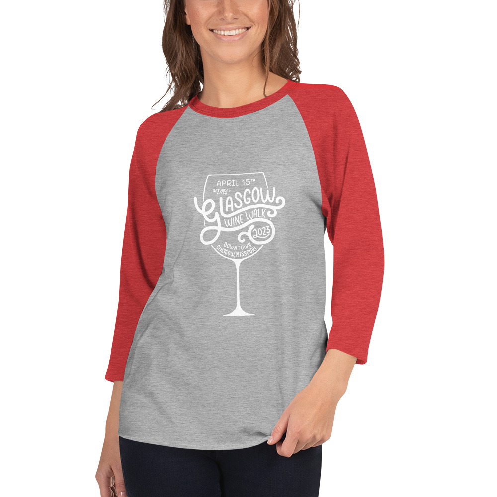 Glasgow Chamber of Commerce 2023 Wine Walk - 3/4 sleeve raglan shirt - Image 4