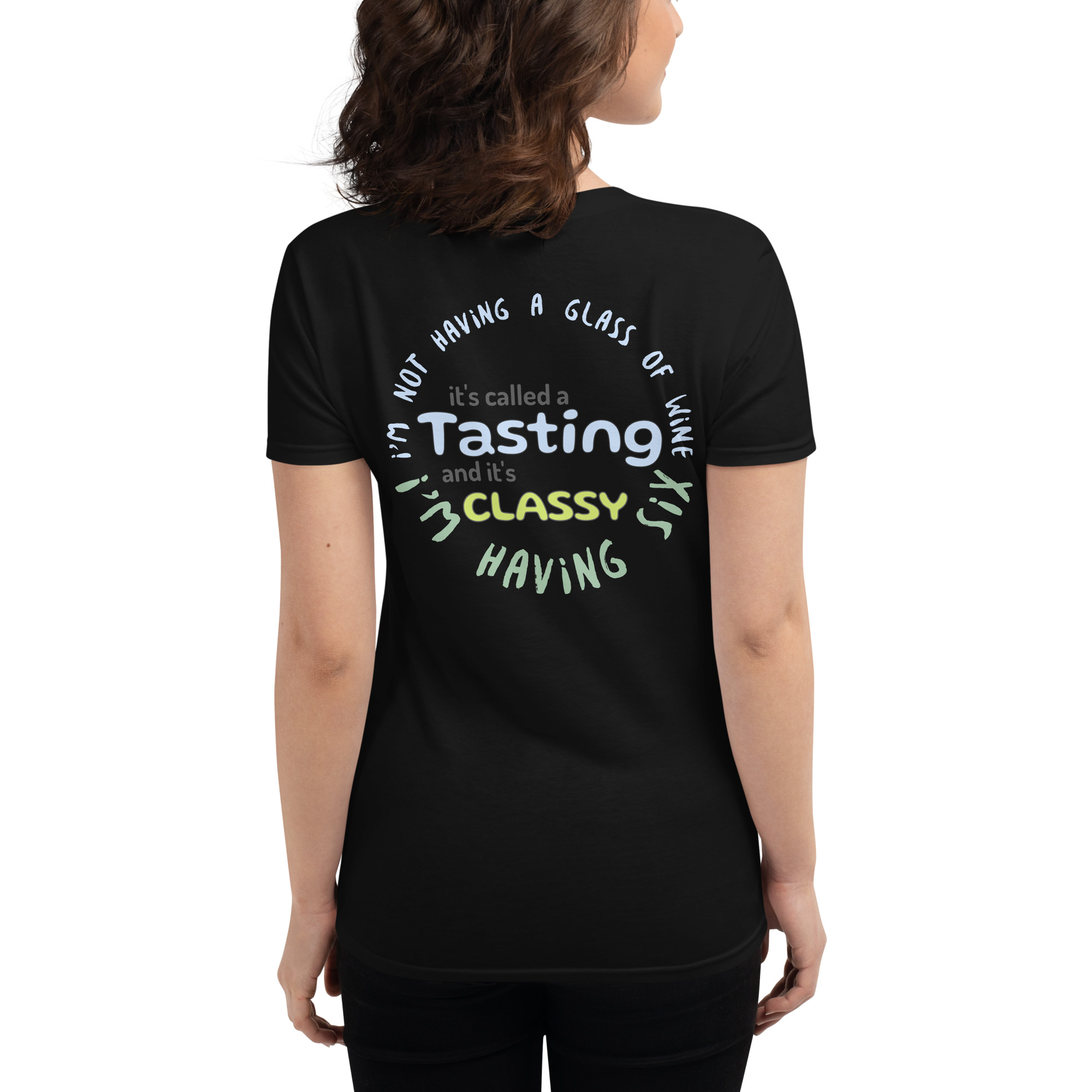 It's called a tasting - Glasgow Chamber of Commerce 2023 Wine Walk - Women's short sleeve t-shirt - Image 2
