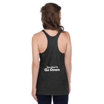 Sips About to Go Down - Glasgow Chamber of Commerce 2023 Wine Walk - Women's Racerback Tank - Image 2