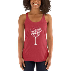 Wine Tasting is my Favorite Sport - Glasgow Chamber of Commerce 2023 Wine Walk - Women's Racerback Tank