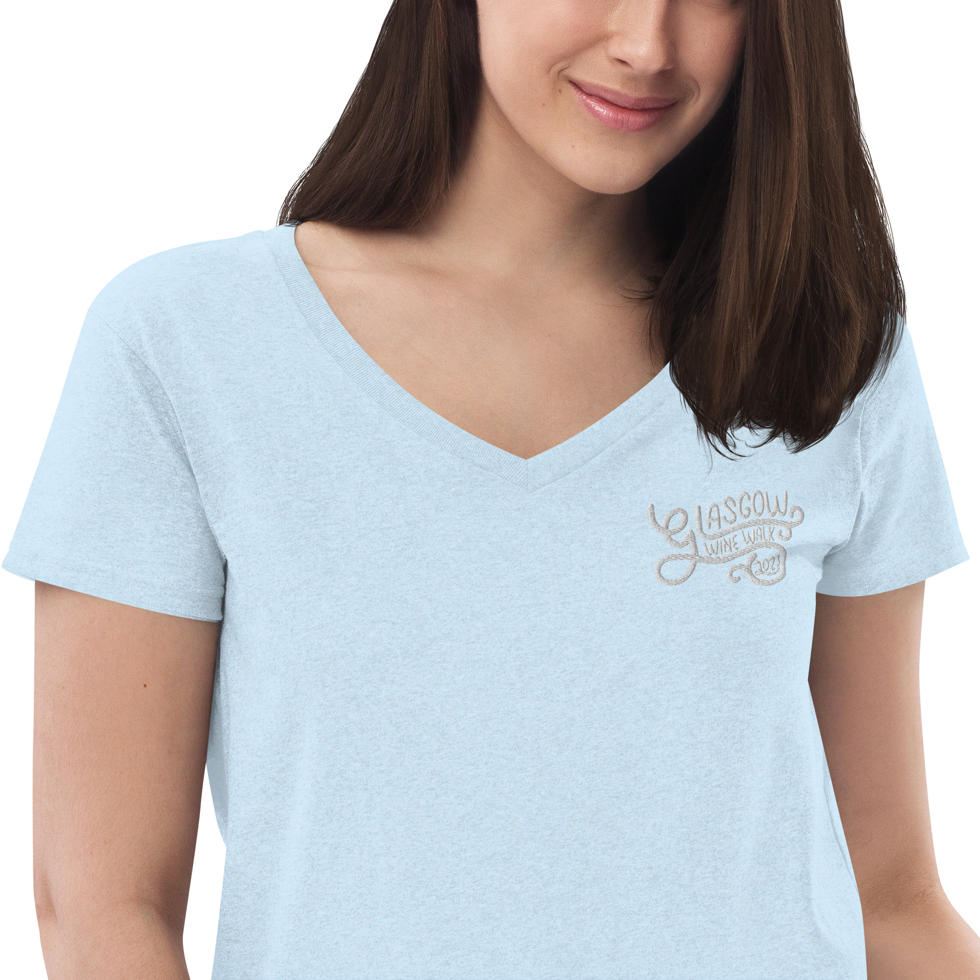 Glasgow Chamber of Commerce 2023 Wine Walk - Women’s recycled v-neck t-shirt