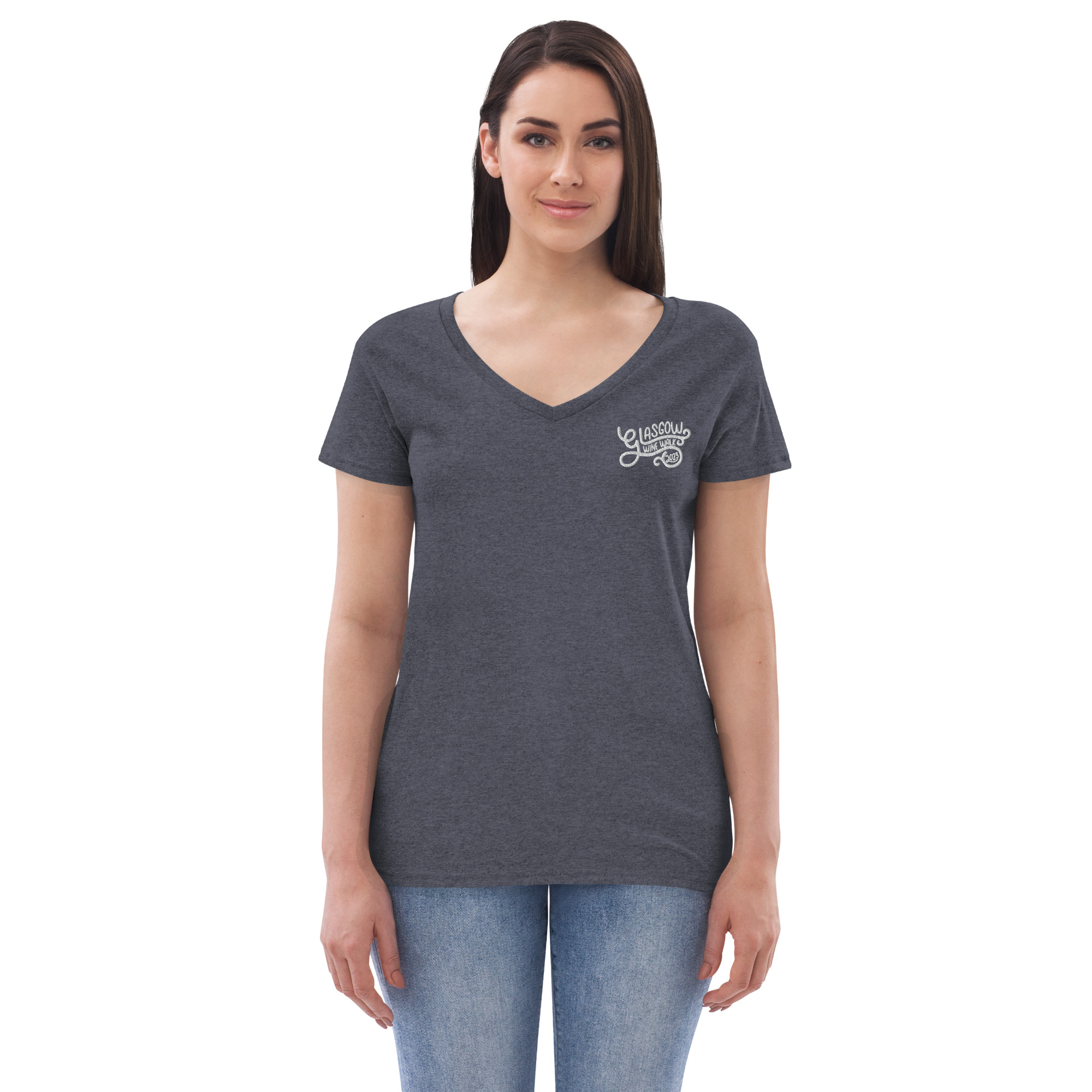 Glasgow Chamber of Commerce 2023 Wine Walk - Women’s recycled v-neck t-shirt - Image 10